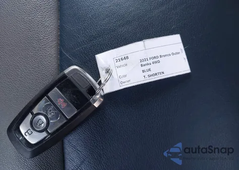 2021 Ford Bronco Outer Banks z USA, uszkodzony, nr VIN 1FMDE5BH1MLA88205